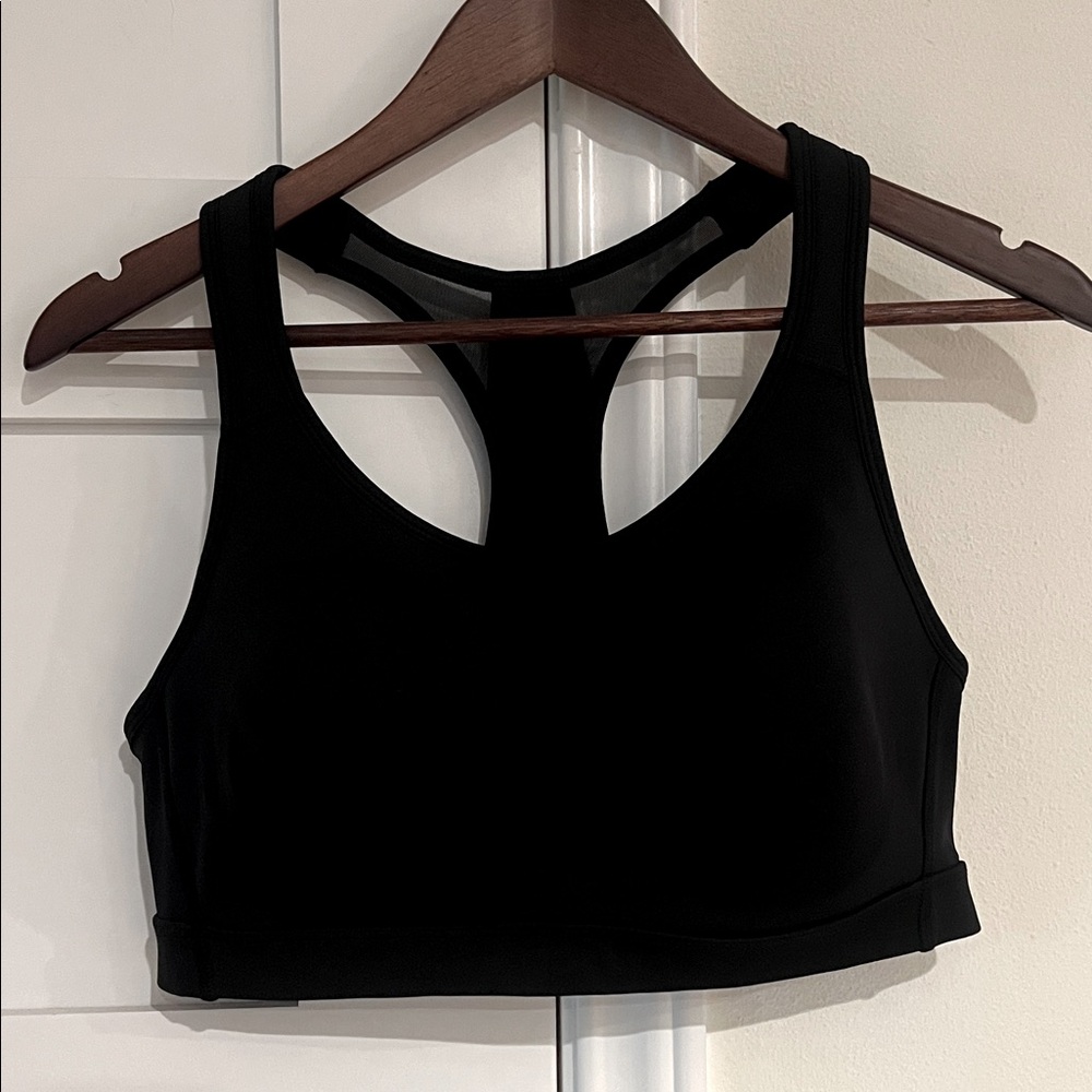 Avia Black Razorback XL Sports Bra with Padded Cups EUC
